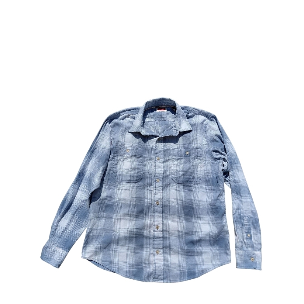 Wrangler Gray Casual Button Down Shirt